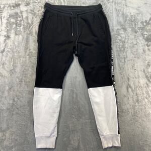 Guess Men's Jogger Pants Size M Black White
